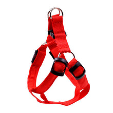 Load image into Gallery viewer, PET Nylon LED Dog Harness Pet Cat Dog Collar Harness Vest Safety Lighted Dog Harness Pet Dogs Luminous Fluorescent Collars