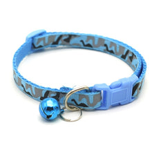 Load image into Gallery viewer, 2019 Cat Dog Collar With Bell Camo Camouflage Printed Neck Strap Polyester Adjustable Puppy Animal Dog Leash Safety Dog Supplies