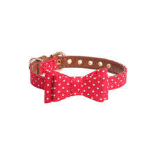 Load image into Gallery viewer, Dog Cat Collar Bow Print Tie Necklace Puppy Washable Scarf Bow Collar For Small Middle Cat Dog Collar Jewelry Accessories D40