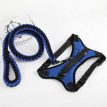 Load image into Gallery viewer, Large Pet Dog Collar Harness Leash Set Traction Rope Walk The Dog P Chain Pet Lead Harness Vest for Medium Large Dogs