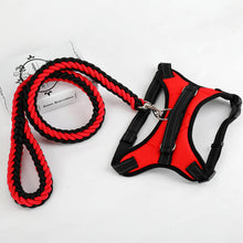 Load image into Gallery viewer, Large Pet Dog Collar Harness Leash Set Traction Rope Walk The Dog P Chain Pet Lead Harness Vest for Medium Large Dogs