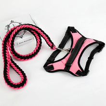 Load image into Gallery viewer, Large Pet Dog Collar Harness Leash Set Traction Rope Walk The Dog P Chain Pet Lead Harness Vest for Medium Large Dogs