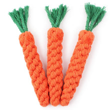 Load image into Gallery viewer, New Dog Toy 1 Pc Carrot Dog Toy 22cm Long Braided Cotton Rope Puppy Chew Toys interactive accessories zabawka dla psa 2020*5