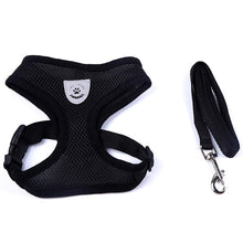 Load image into Gallery viewer, Breathable Mesh Small Dog Pet Harness and Leash Set Puppy Cat Vest Harness Collar For Chihuahua Pug Bulldog Cat arnes perro