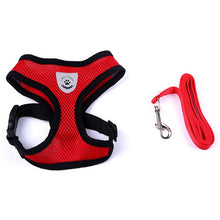 Load image into Gallery viewer, Breathable Mesh Small Dog Pet Harness and Leash Set Puppy Cat Vest Harness Collar For Chihuahua Pug Bulldog Cat arnes perro
