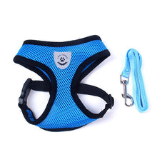 Load image into Gallery viewer, Breathable Mesh Small Dog Pet Harness and Leash Set Puppy Cat Vest Harness Collar For Chihuahua Pug Bulldog Cat arnes perro