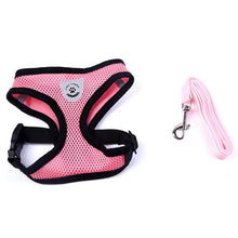 Load image into Gallery viewer, Breathable Mesh Small Dog Pet Harness and Leash Set Puppy Cat Vest Harness Collar For Chihuahua Pug Bulldog Cat arnes perro
