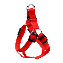 Load image into Gallery viewer, 1 PCS LED PET Nylon Dog Harness Pet Cat Dog Collar Harness Vest Safety Lighted Dog Harness Pet Dogs Luminous Fluorescent Collars