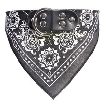 Load image into Gallery viewer, Adjustable Dog Bandana Leather Printed Soft Collar For Dog Pet Supplies Cat Dog Scarf Collar For Chihuahua Puppy Pet Neckerchief