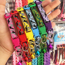 Load image into Gallery viewer, Delicate Safety Casual Nylon Dog Collar Neck Strap Fashion Adjustable Camo Bell Pet Dog Collar Hot Sale