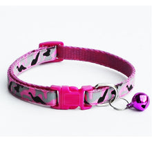 Load image into Gallery viewer, Delicate Safety Casual Nylon Dog Collar Neck Strap Fashion Adjustable Camo Bell Pet Dog Collar Hot Sale