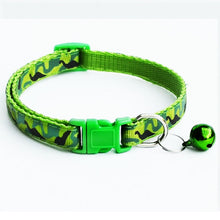 Load image into Gallery viewer, Delicate Safety Casual Nylon Dog Collar Neck Strap Fashion Adjustable Camo Bell Pet Dog Collar Hot Sale